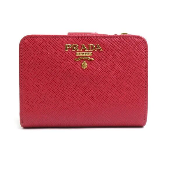 Prada Handbags - Prada Bi fold Wallet Leather Red